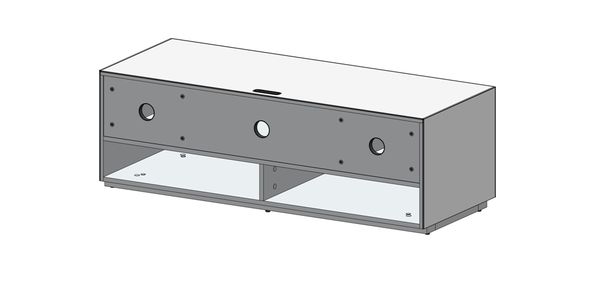 Meuble TV Sonorous Elements EX12-PC-2 Abattant en tôle acoustique