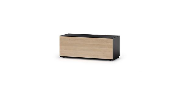 Meuble TV Sonorous Lowboard Studio sta110f-blk-oak-bs, Chêne