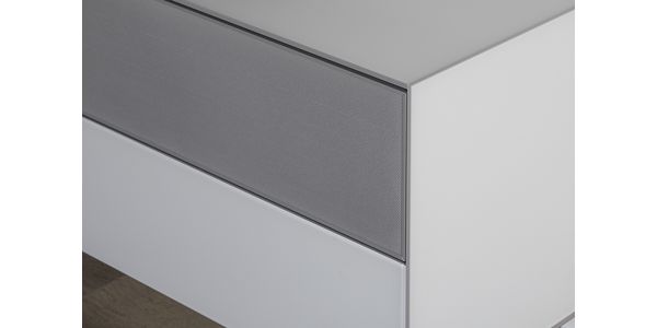 Meuble TV Sonorous Elements EX10-P1-2, en tôle perforée laqué