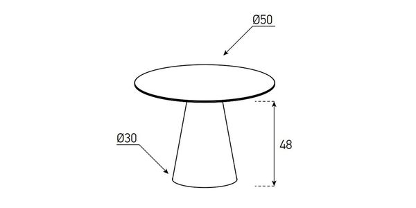 Table d'appoint Sonorous CT-SET-CN-B