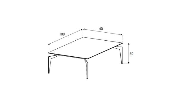 Table d'appoint Sonorous CT-SET1-BMR-B