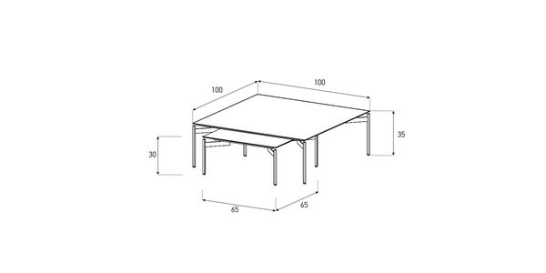 Table Basse Sonorous CT-SET2