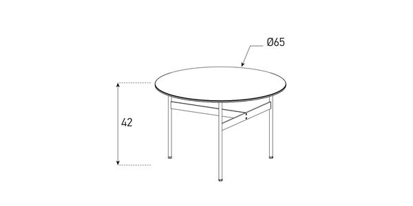 Table d'appoint Sonorous CT-SET3-B