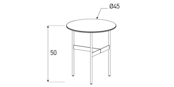 Table d'appoint Sonorous CT-SET3-C