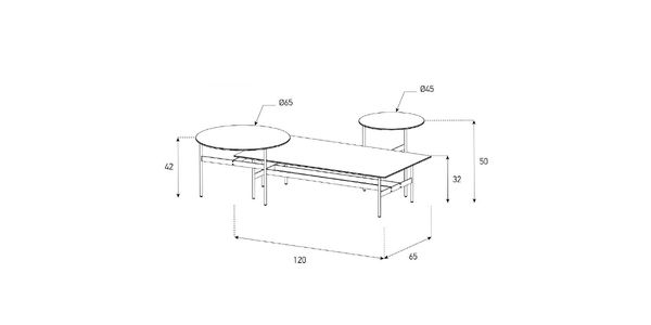 Table Basse Sonorous CT-SET3