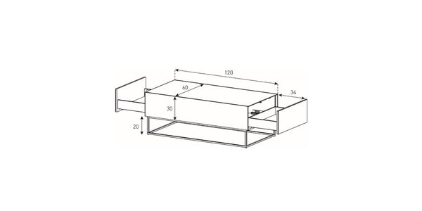 Table d'appoint Sonorous ES90-CG2