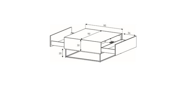 Table d'appoint Sonorous ES91-CG2