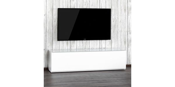 Meuble TV Sonorous Lowboard Studio STA160F-WHT-WHT-BS