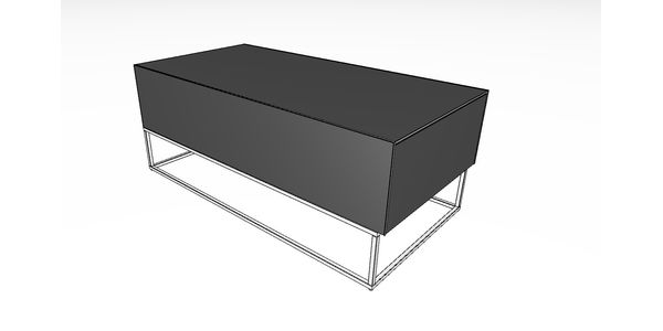 Table d'appoint Sonorous ES90D-GRPC-GRPC-CG2(SLV)