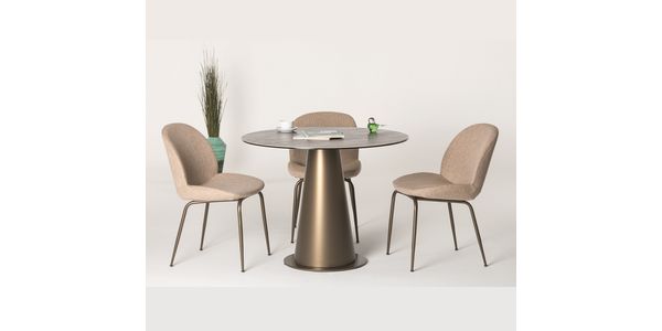 Table de Salle à Manger ADA, Céramique, Rond 100 cm