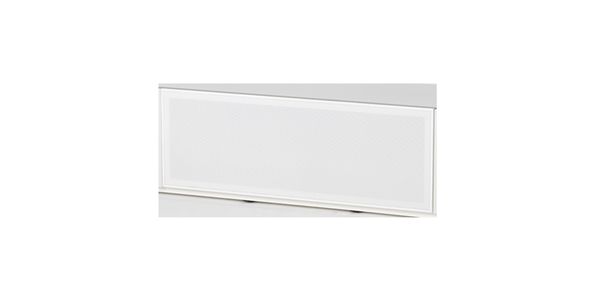 Meuble TV Sonorous Lowboard Studio STA260P-WHT-WHT-BS façade en Tôle Acoustique
