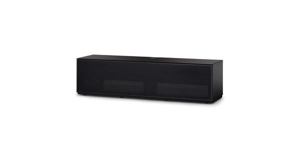 Meuble TV Sonorous Lowboard Studio STA160P-BLK-BLK-BS façade en Tôle Acoustique