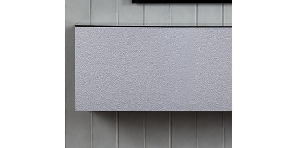 Meuble TV Sonorous Lowboard Studio STA160T-WHT-GRY-BS façade en tissu Gri / Idéal pour haut-parleur central