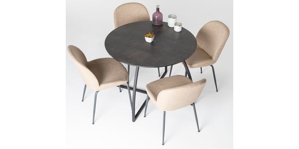 Table de Salle à Manger SAM, Céramique, Rond 100 cm