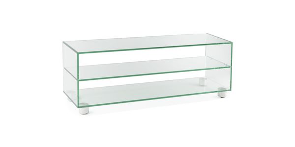 Meuble TV Rettangolo 1250, Verre Claire