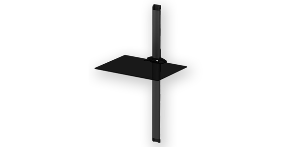 Etagère Murale Sonorouspl2610-b-blk Noir avec cache câble