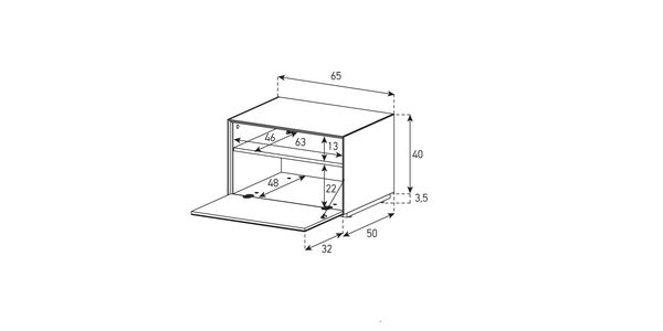 Meuble TV Sonorous Elements EX20-f-2 Abattant