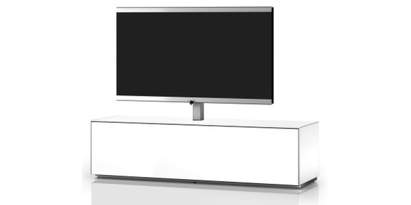 ex 31 white klappe_Meuble TV Sonorous Elements EX31-F-2 Abattant  avec support