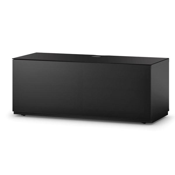 Meuble TV Sonorous Lowboard Studio sta110t-blk-blk-bs Noir / façade en tissu noir acoustique