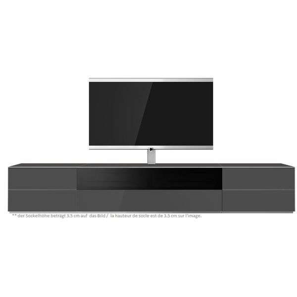 Meuble TV Sonorous Lowboard Elements EX261-DD/TF/FD-GRP-8, Graphite