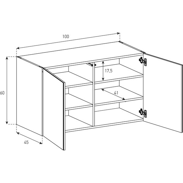 Buffet / Sideboard Sonorous Elements SB10062, H=60cm