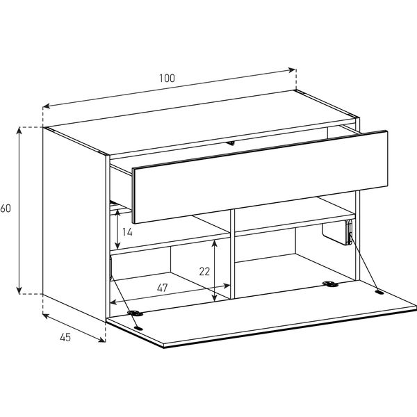 Buffet / Sideboard Sonorous Elements SB10063, H=60cm