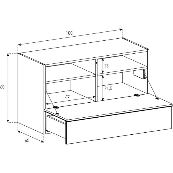 Buffet / Sideboard Sonorous Elements SB10064, H=60cm