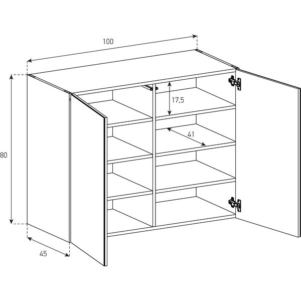 Buffet / Sideboard Sonorous Elements SB10083, H=80cm