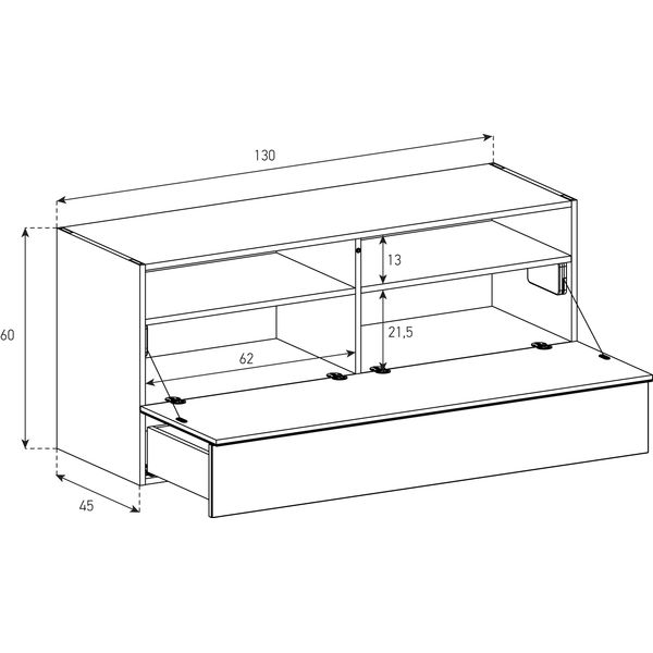 Buffet / Sideboard Sonorous Elements SB13063, H=60cm