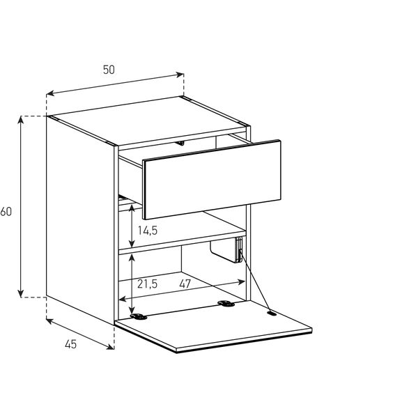 Buffet / Sideboard Sonorous Elements SB5065, H=60cm