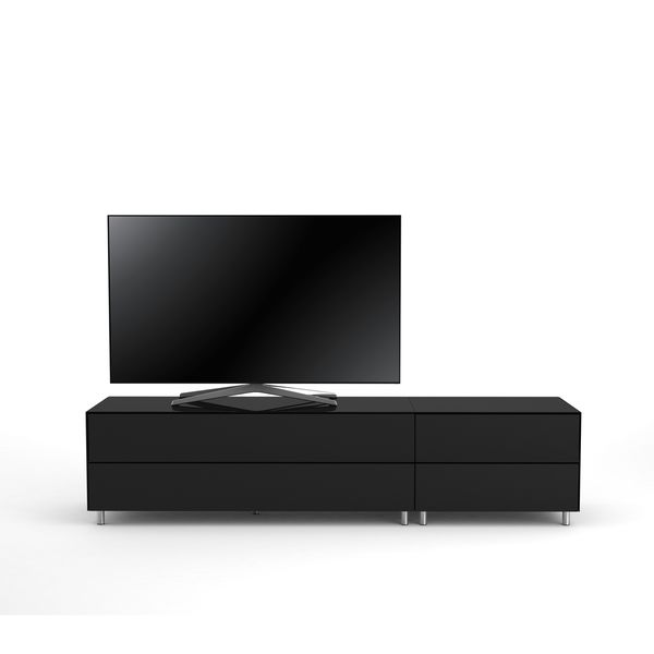 Meuble TV Design 195 cm Epure LOFT K1 Verre Noir