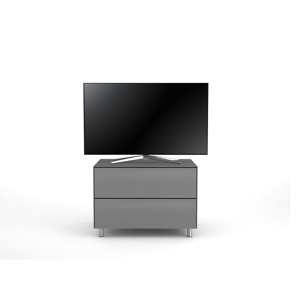 Meuble TV Design 65 cm Epure PRATIK Verre Graphite Mat Satiné