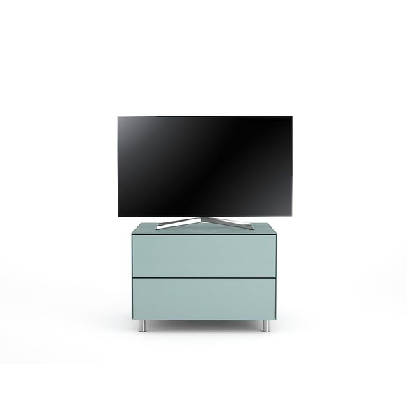 Meuble TV Design 65 cm Epure PRATIK Verre Bleu Nordic
