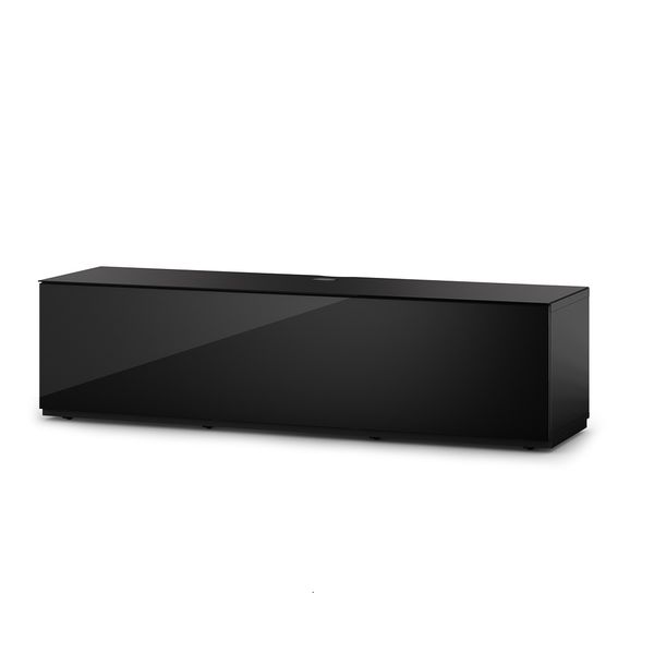 Meuble TV Sonorous Lowboard Studio STA160F-BLK-BLK-BS