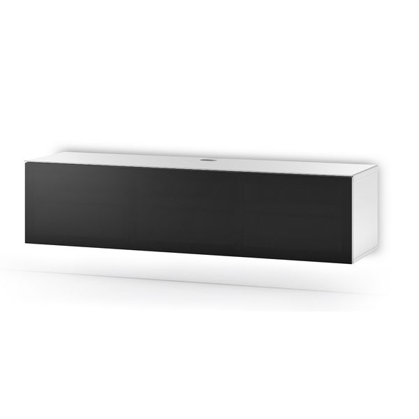 Meuble TV Mural Sonorous Studio STA260T-WL, L=165 cm, Tissu Acoustique, Idéal pour l'intégration d'une barre son
