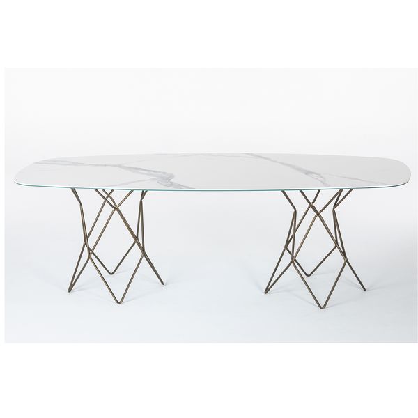 Table de Salle à Manger, Nora, Céramique, Elliptique