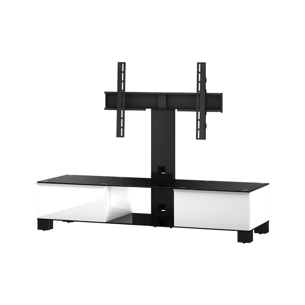 Meuble TV Sonorous md8140-b-blk-wht Noir et blanc avec support