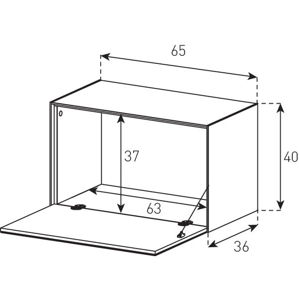 Meuble TV Sonorous Mural ED50-F Abattant